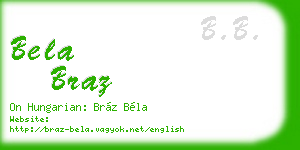 bela braz business card